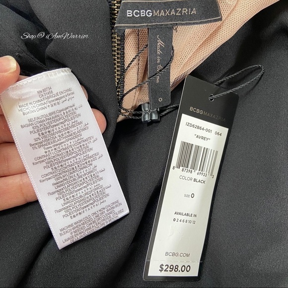 BCBGMaxAzria NWT lace illusion little black dress w/ pockets *shop@iamwarrior - Picture 13 of 14